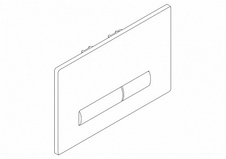 Панель смыва BelBagno Genova BB021-GV-NERO.M