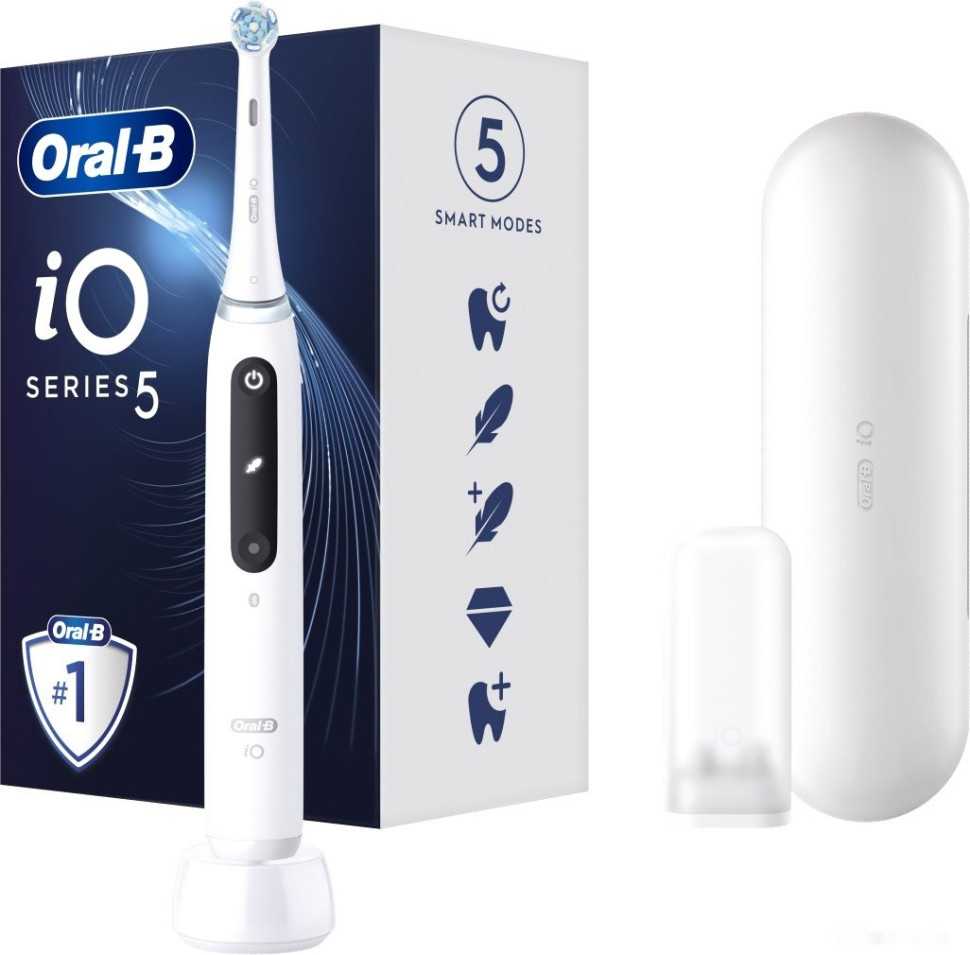 Электрическая зубная щетка Oral-B iO 5 IOG5.1A6.1DK (белый)