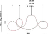 Подвесная люстра Arte Lamp Klimt A2850SP-80BK