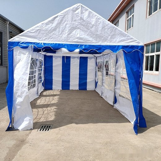 Тент-шатер Sundays Party 3x6 м (белый/синий)