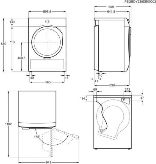 Сушильная машина Electrolux EW9D4854KE
