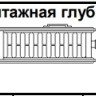 Радиатор Kermi Therm X2 Line-Kompakt PLK Тип 22 305x1405