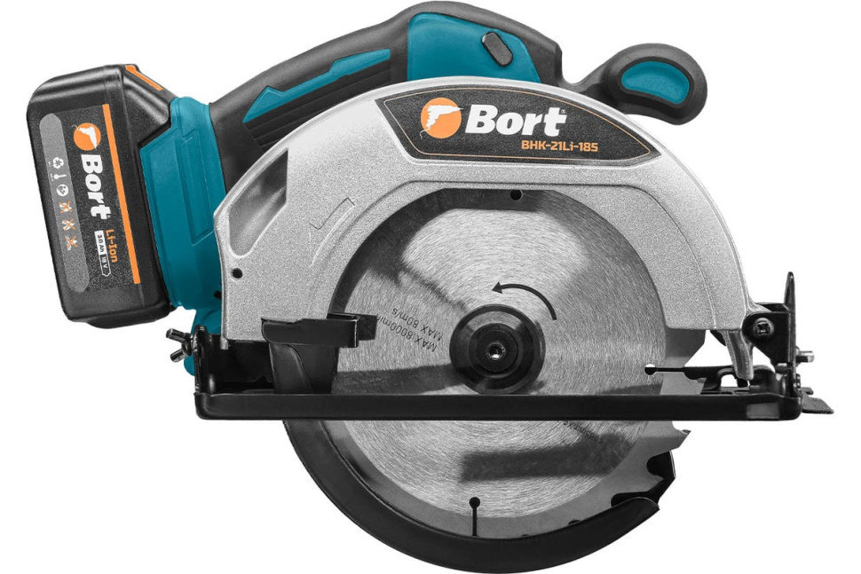 Дисковая (циркулярная) пила BORT BHK-21Li-185 (с 2-мя АКБ)