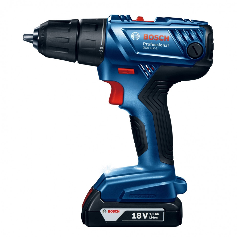 Дрель-шуруповерт Bosch GSR 180-LI Plus GLI 18V-300 Professional 06019F8103 (с 2-мя АКБ)