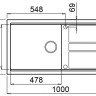 Кухонная мойка Elleci Best 480 K96 White/Kera
