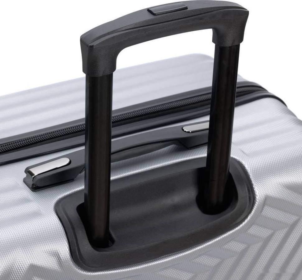 Чемодан-спиннер Torber T1919M 67 см (серебристый)