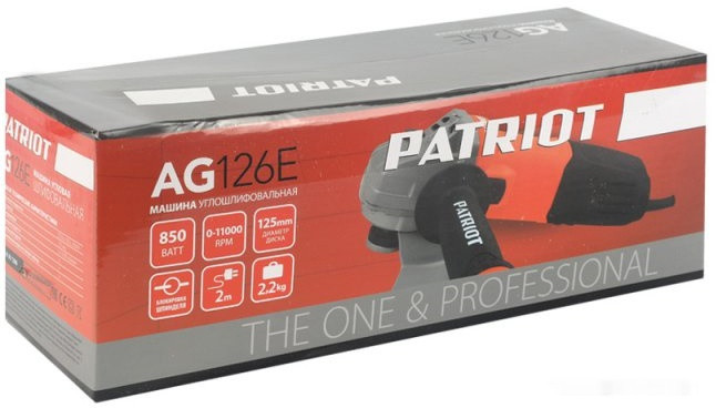Угловая шлифмашина Patriot AG 126E