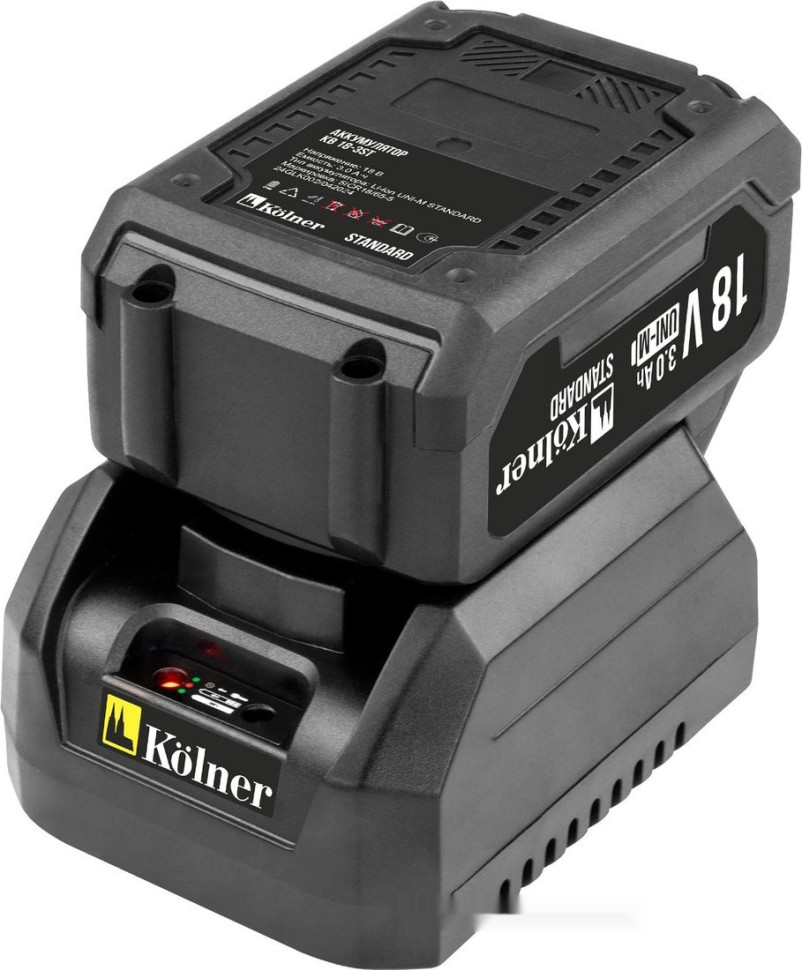 Гайковерт Kolner KWI 18-280BLV-2K (с 2-мя АКБ, кейс)