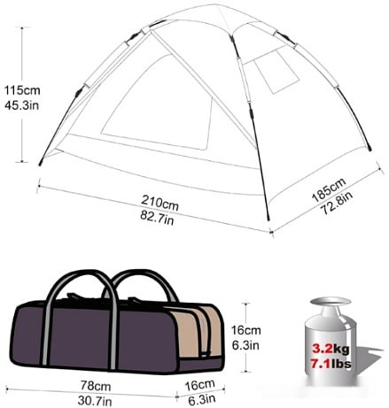 Палатка KingCamp Florance Fantasy 7001 (голубой)