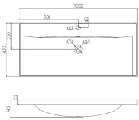 Умывальник Акватон Айрис 100 1A723031AG010
