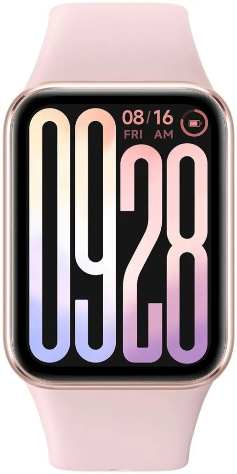 Фитнес-браслет Xiaomi Smart Band 9 Pro M2401B1 (розовый, с розовым силиконовым ремешком, международная версия)
