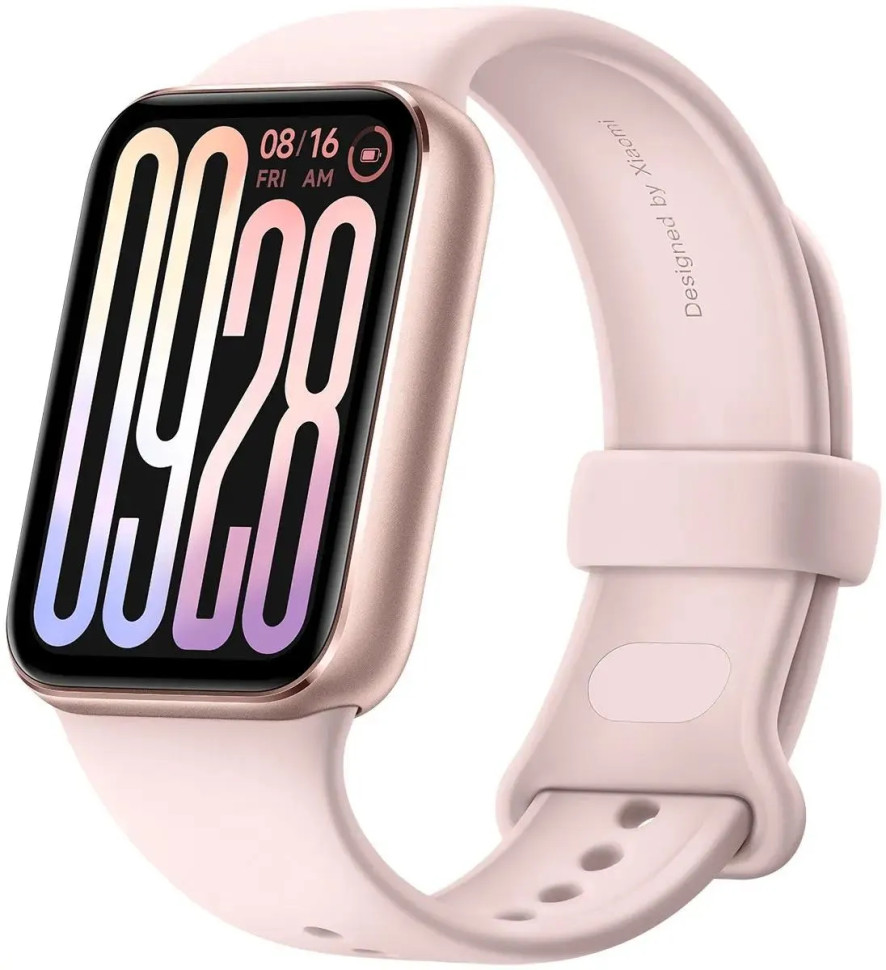 Фитнес-браслет Xiaomi Smart Band 9 Pro M2401B1 (розовый, с розовым силиконовым ремешком, международная версия)
