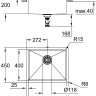 Кухонная мойка Grohe K700U 60-S 54,4/44,4 1.0 31574SD1