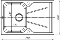 Кухонная мойка Thor SКANDI 78 ваниль