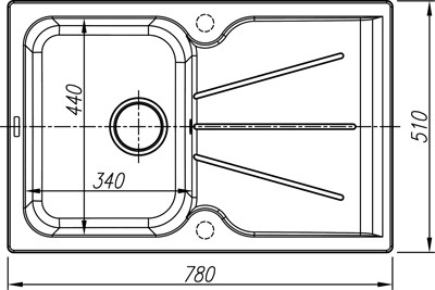 Кухонная мойка Thor SКANDI 78 ваниль