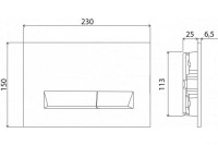 Панель смыва BelBagno Marmi BB013-MR-ORO