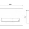 Панель смыва BelBagno Marmi BB013-MR-ORO