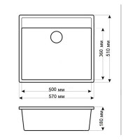 Кухонная мойка Gerhans A12 (Beige)