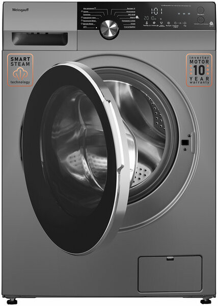 Стиральная машина Weissgauff WM 59412 DC Inverter Steam Silver