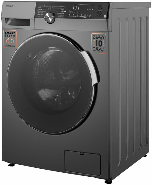 Стиральная машина Weissgauff WM 59412 DC Inverter Steam Silver