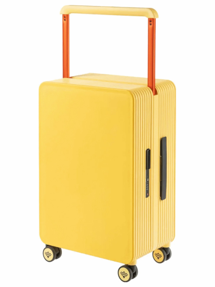 Чемодан DoubleW 005# (M, желтый)
