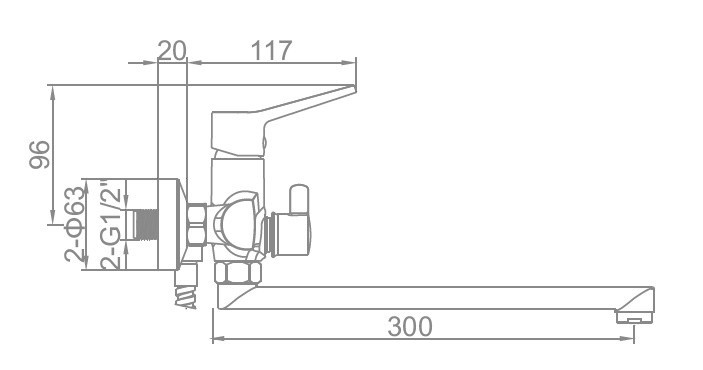 Смеситель Ledeme L2269