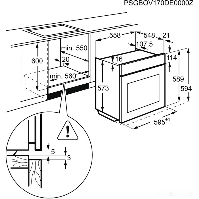 Духовой шкаф Electrolux OKE6P77WX