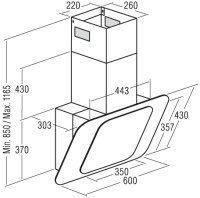 Вытяжка CATA Adari 60 BK
