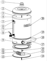 Электрический чайник Gastrorag DK-WB-10
