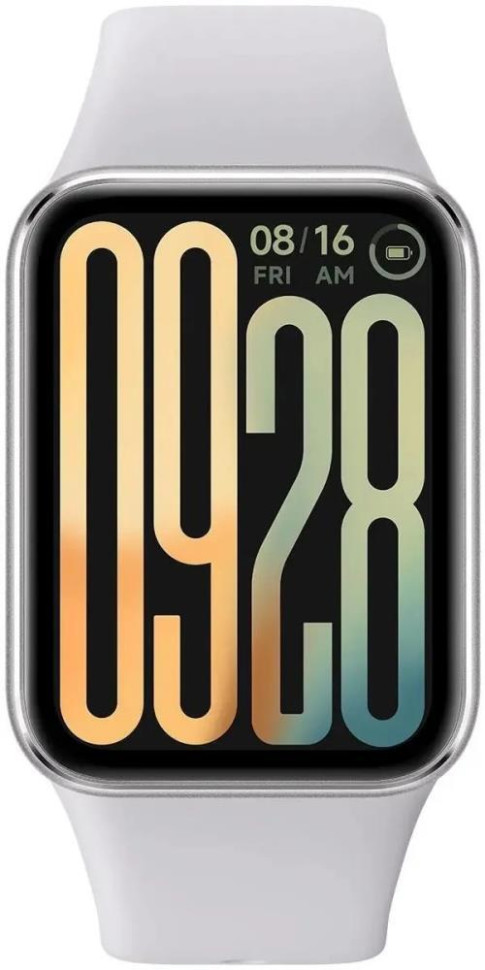 Фитнес-браслет Xiaomi Smart Band 9 Pro M2401B1 (серебристый, с белым силиконовым ремешком, международная версия)