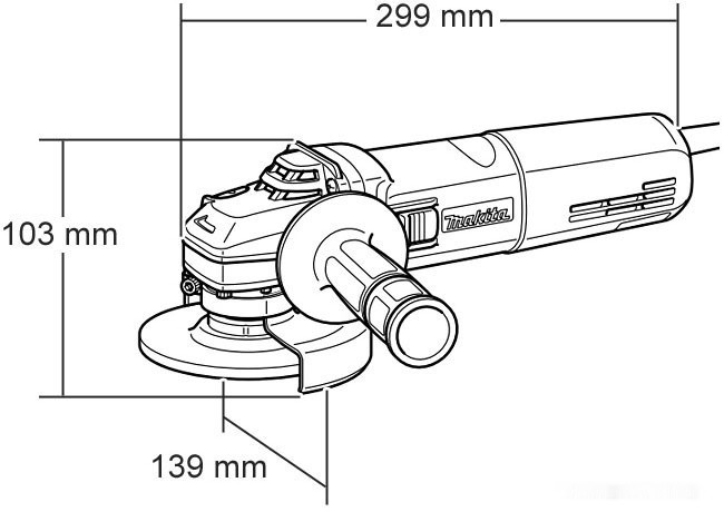 Угловая шлифмашина Makita 9565 CR