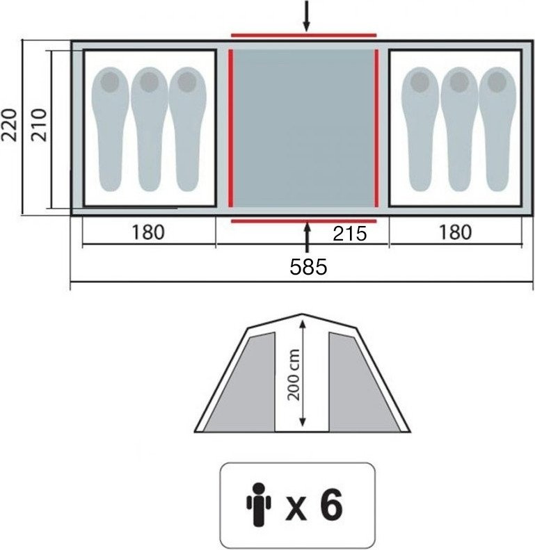 Палатка Tramp Brest 6 v2 (песочный)