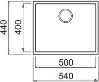 Кухонная мойка Elleci Quadra 105 Undermount G54 Nero Pietra