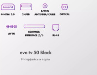 Телевизор Evo TV 50 Black TD0051753RU