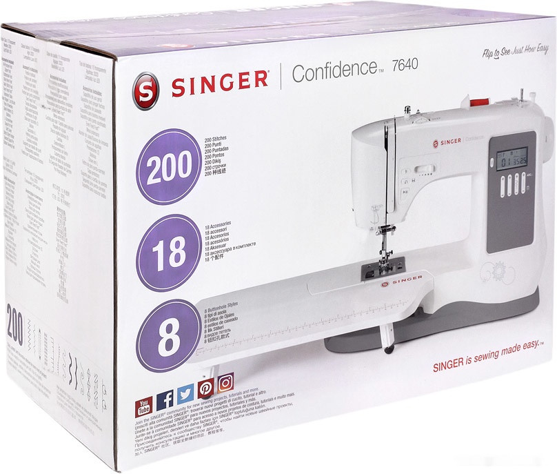 Электронная швейная машина Singer Confidence 7640