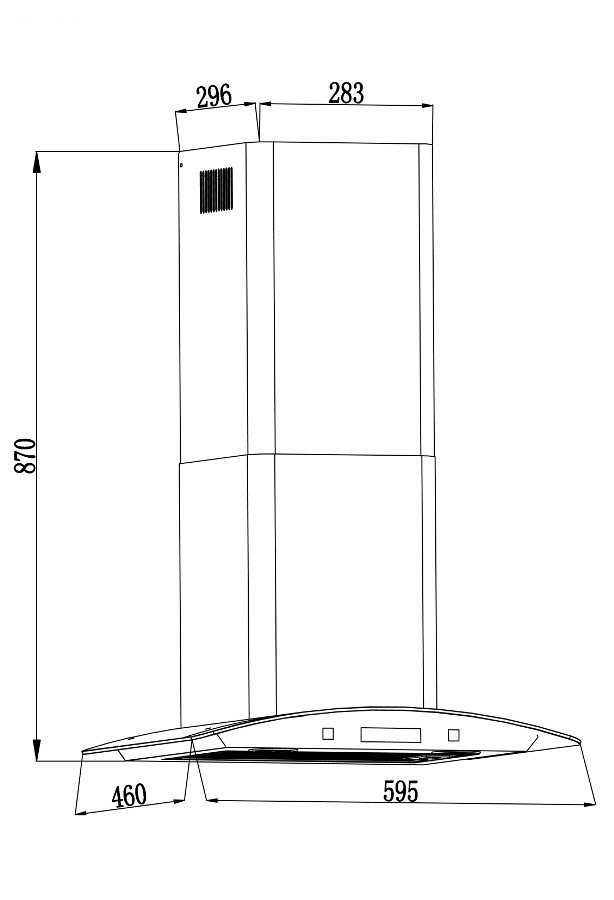 Вытяжка Backer QD60E-MC Black 12K