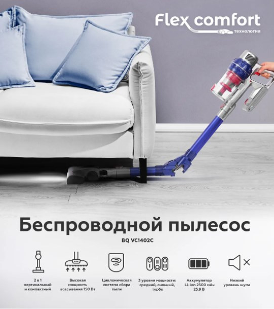 Пылесос BQ VC1402C