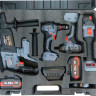 Profipower ProfiSet-4F18 E0093 (шуруповерт, гайковерт, болгарка, перфоратор, 2 АКБ, кейс)