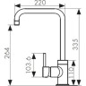 Смеситель Kaiser Merkur 26844 хром