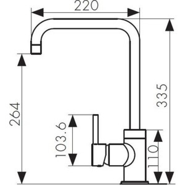 Смеситель Kaiser Merkur 26844 хром