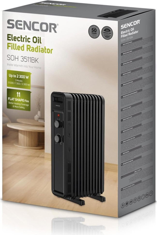 Масляный радиатор Sencor SOH 3511BK