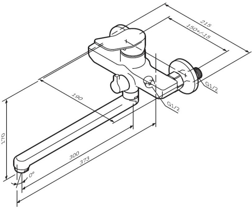 Смеситель Am.Pm X-Joy F85A90000