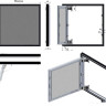 Люк под плитку РусВент Секрет-М (600x500)