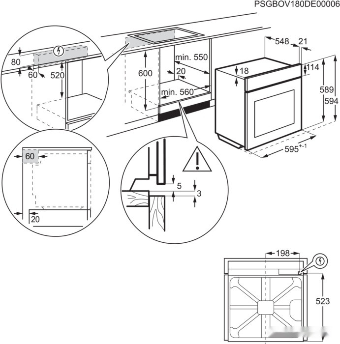 Духовой шкаф Electrolux EOD3C70TK