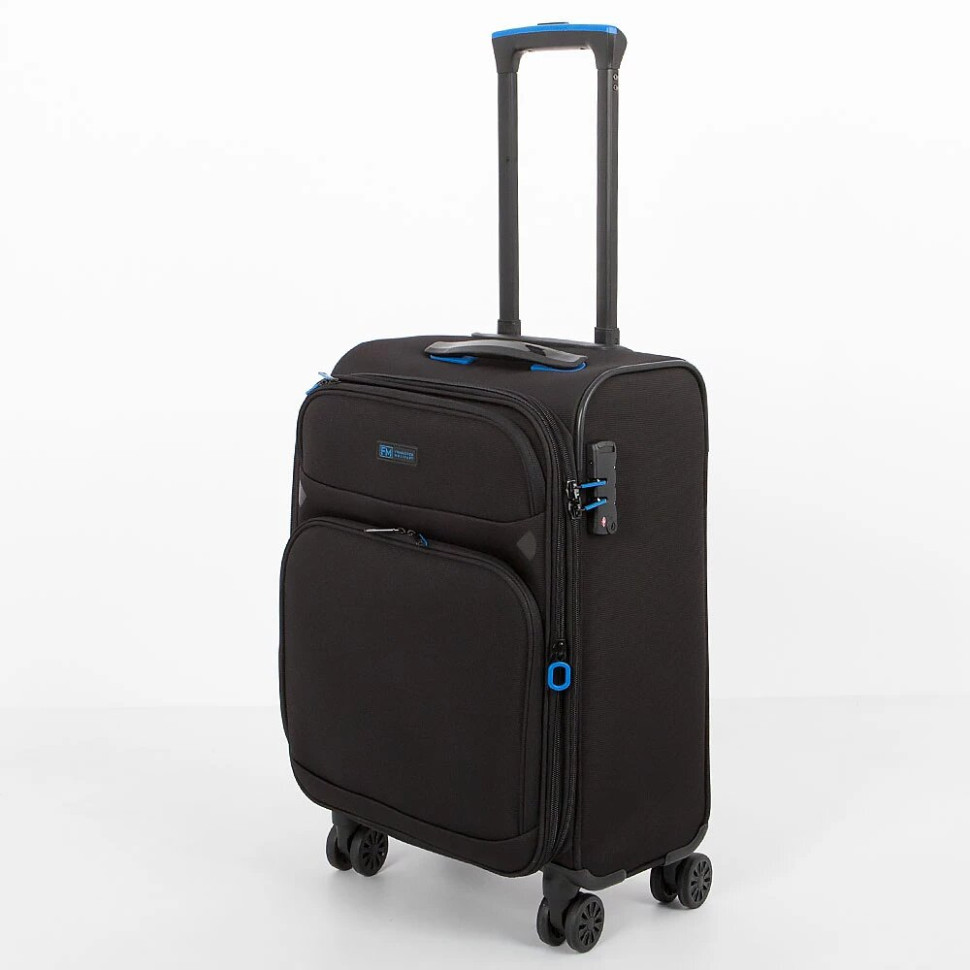 Чемодан-спиннер Francesco Molinary 111-22039W/3-19BLK (черный)