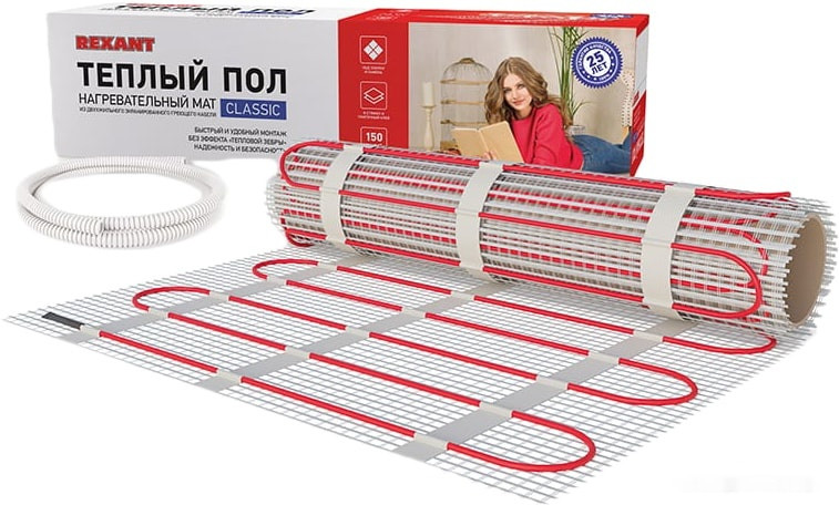Теплый пол Rexant Classic RNX-8.0-1200 8.0 кв.м. 1200 Вт