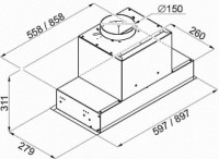 Вытяжка Ciarko Dynamic 90 (белый)