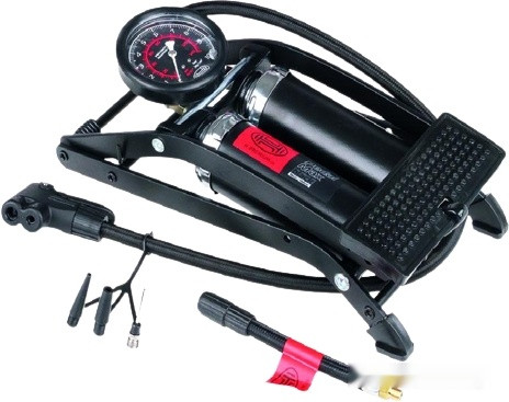 Насос ножной велосипедный Heyner PedalMax PRO (черный)