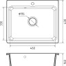 Кухонная мойка GranFest SMART 520 (черный)