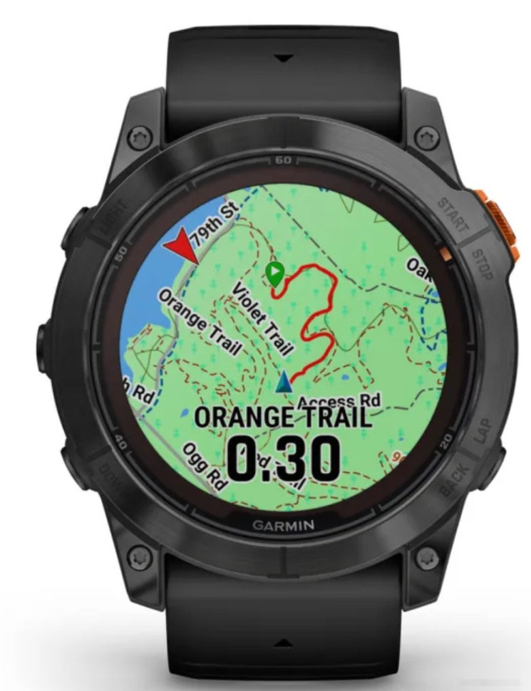Умные часы Garmin Fenix 7X Pro Solar (сланцево-серый/черный)